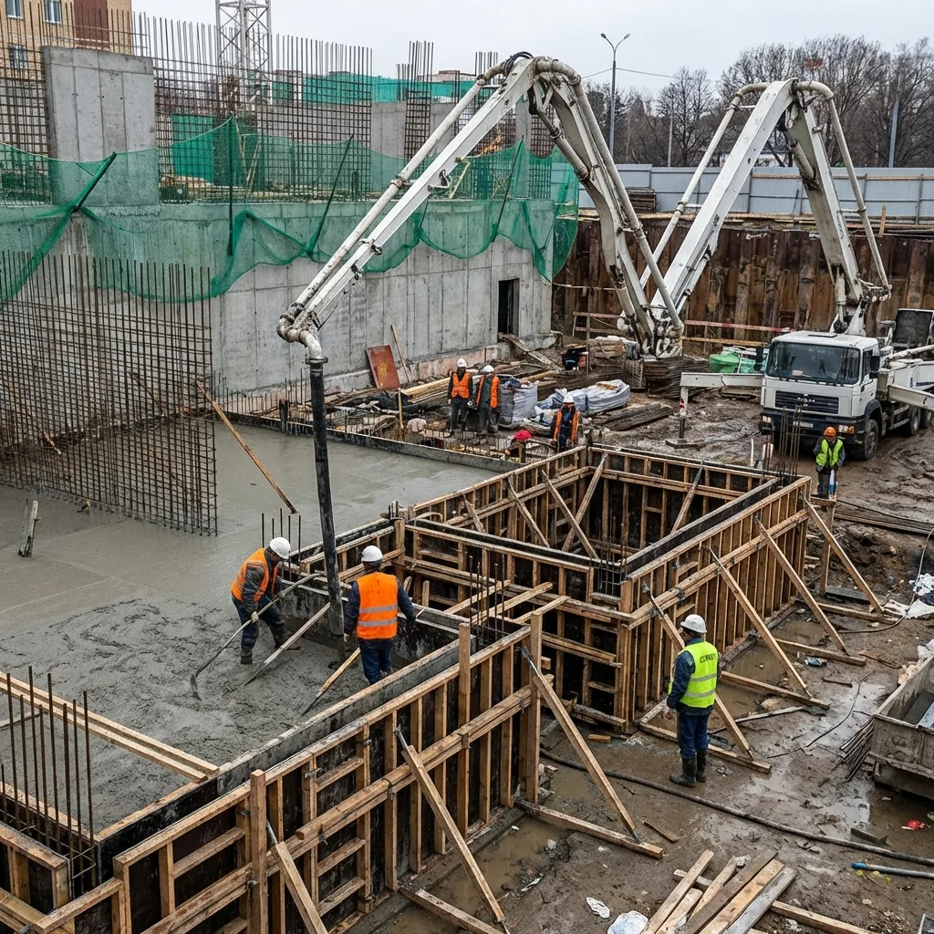 Inspección técnica de obra y vaciado de hormigón